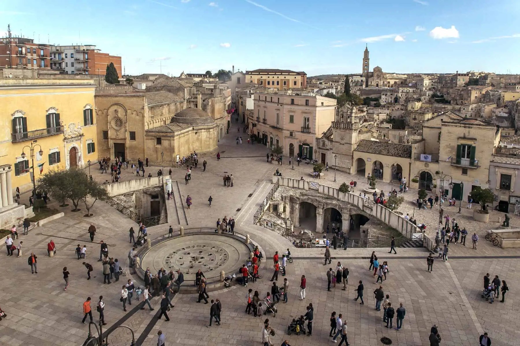 Piazza Vittorio Veneto a Matera
