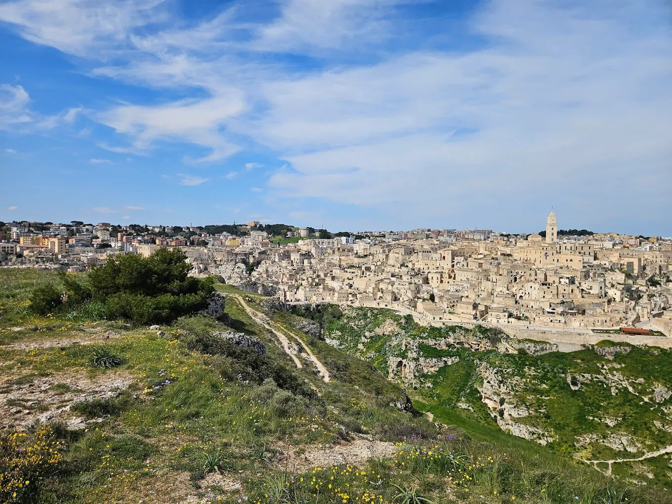 Sassi di Matera visti dal parco della murgia materana