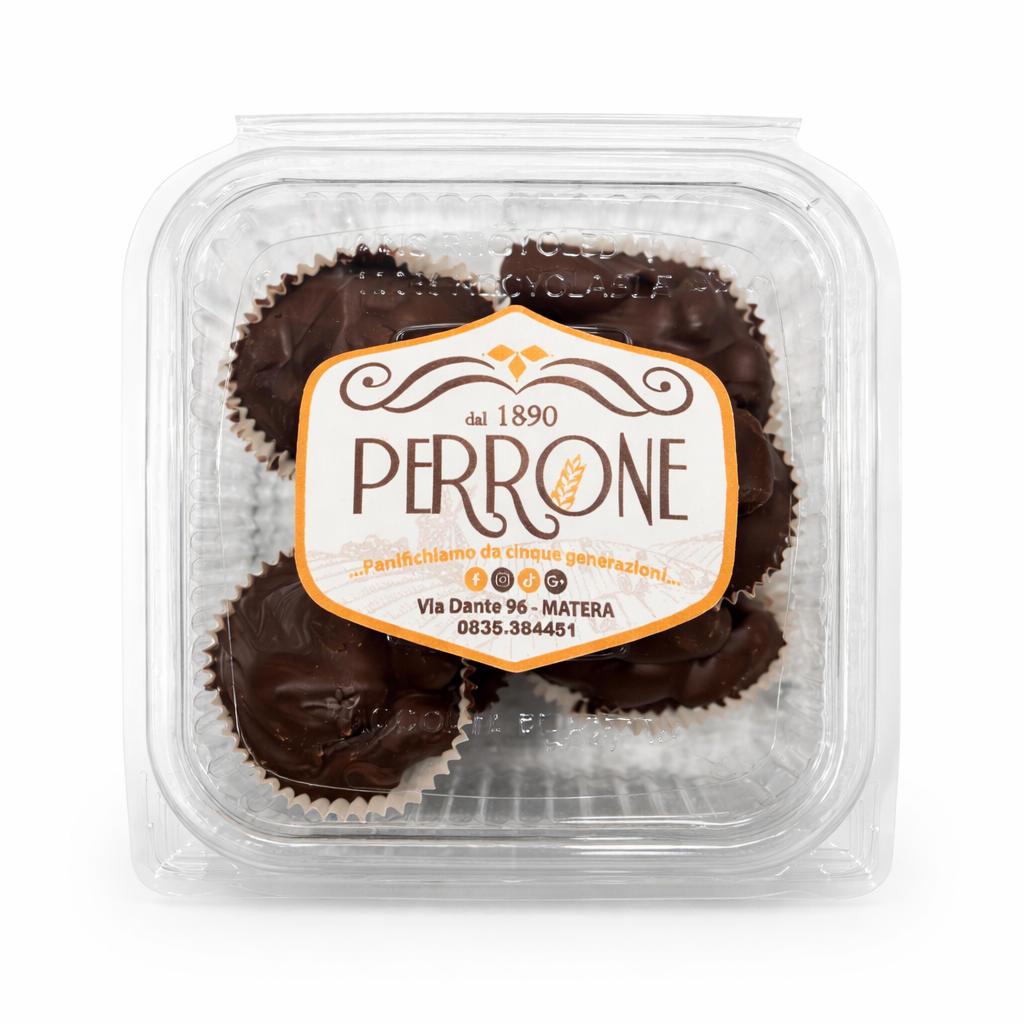 Cestini mandorle e cioccolato