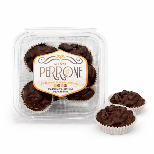 Cestini mandorle e cioccolato